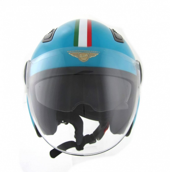 CASCO MOTO E SCOOTER IN FIBRA FLASH EVO FE03 PROJECT FOR SAFETY