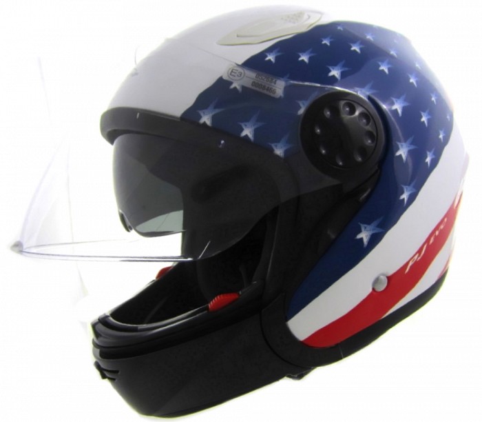Casco Moto Modulare MY 935 - Omologato ECE 22.06 - Doppia Visiera UV - Per Uomo E Donna - Taglie XS-XXL